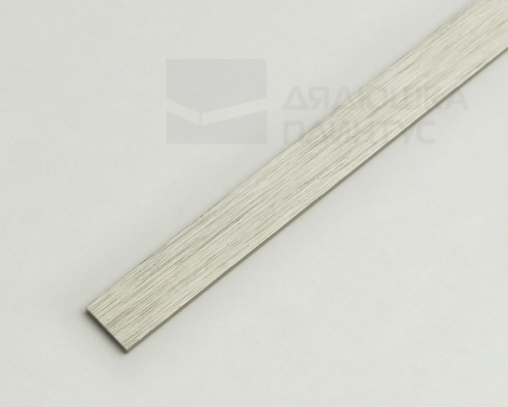 Полоса алюминиевая 10х1,5 мм браш бронза-светлая/глянец 2,7 м